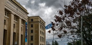 United Nations Geneva Closes Due to Energy Crisis and Financial Strain The Palais des Nations building in Geneva, home of the UN's European headquarters, during a rare temporary closure due to financial and energy challenges