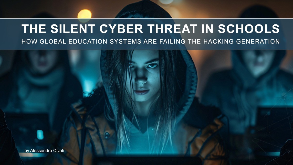 The silent cyber threat in schools: How global education systems are failing the hacking generation The silent cyber threat in schools by Alessandro Civati
